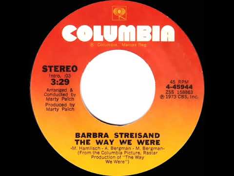 1974 HITS ARCHIVE: The Way We Were - Barbra Streisand (a #1 record--the true hit single version)