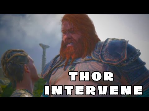 Thor Intervene & Stops Heimdall From Bullying Atreus Scene | God of War Ragnarok PS5