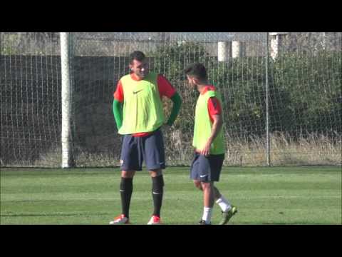Entrenamiento de Rubén García con el Levante UD