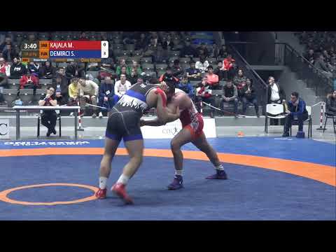 BRONZE GR - 97 kg: M. KAJALA (SRB) v. S. DEMIRCI (TUR)