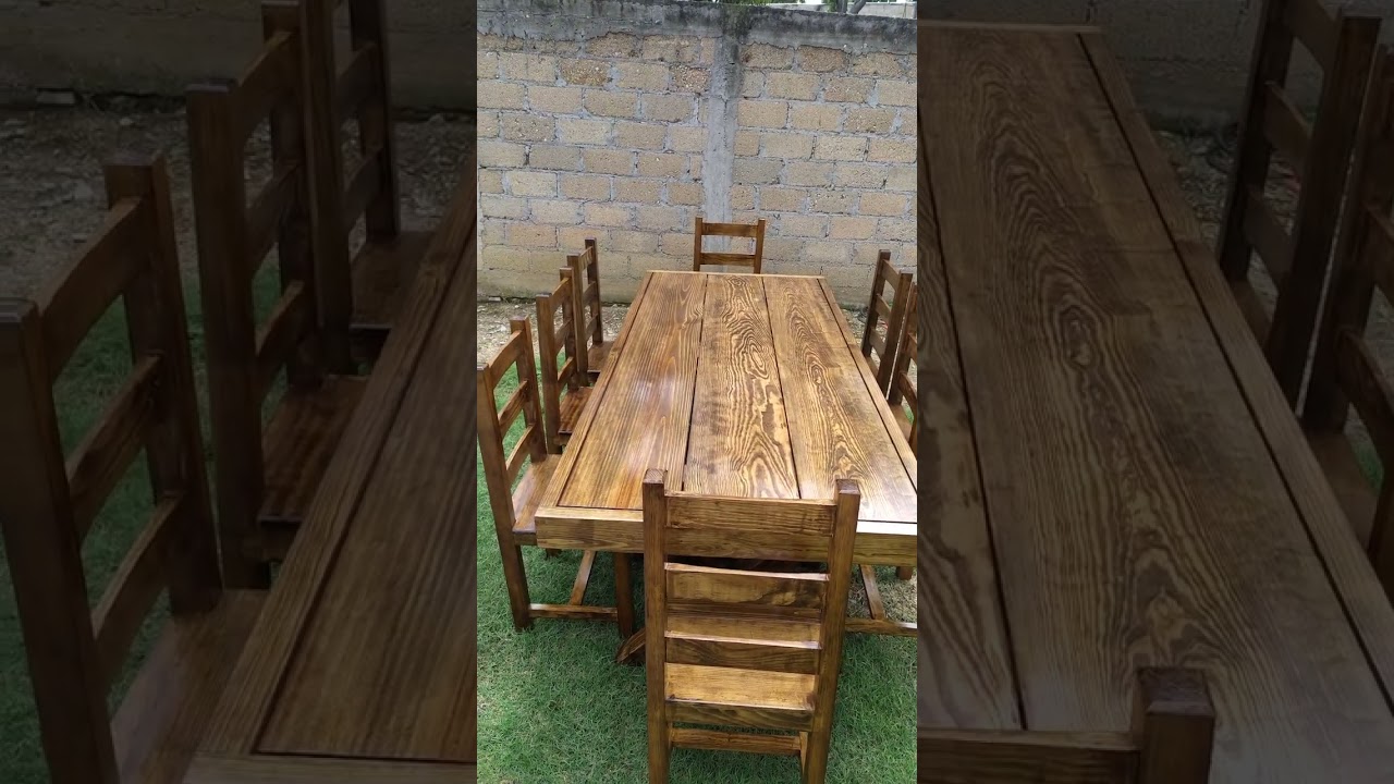 Watch Comedor estilo rústico para 8 sillas!! Now Comedor estilo rústico para 8 sillas!!