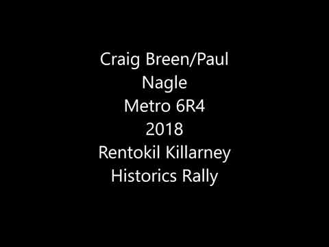 Craig Breen and Paul Nagle Metro 6R4 Stages 1 and 4 2018 Killarney Historics Rally