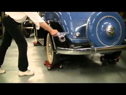 1933 Plymouth Six Convertible Coupe on Std. Auto Dolly Set