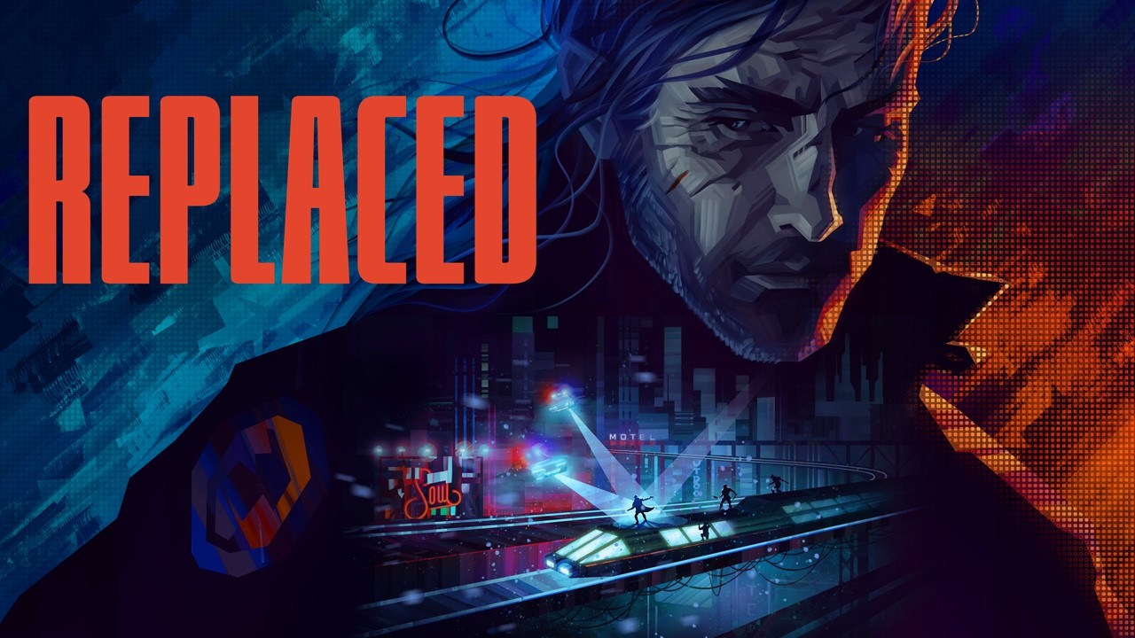 REPLACED gameplay trailer preview featuring a cyberpunk city scene