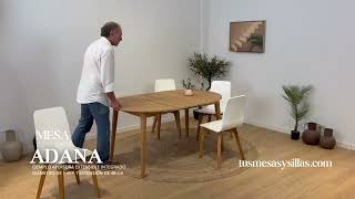 Mesa Adana extensible con sistema de extensión integrado