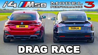 [分享] BMW i4 M50 vs Model 3 Performance 加速