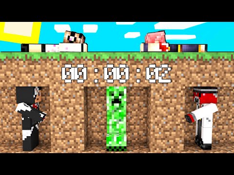 SPEEDRUN TRAVESTITI DA MOB CONTRO 4 CACCIATORI SU MINECRAFT!!