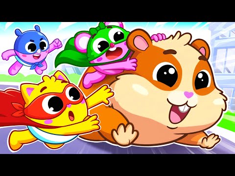 Little Superheroes VS Big Hamster | | Funny Songs For Baby & Nursery Rhymes by Toddler Zoo