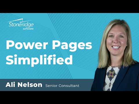 See video What are Power Pages?