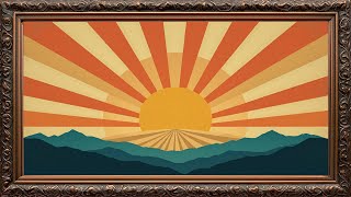 Art Deco Sunrise Geometry | 4K Art Frame Screensaver for TV | Vintage 1920s Graphic