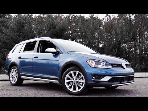Part of a video titled 2017 Volkswagen Golf Alltrack: Review - YouTube