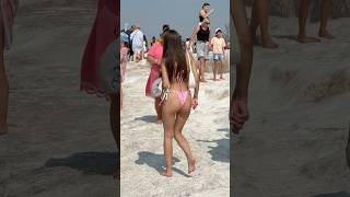 ☀️Pamukkale Turkey Wonderful Cleopatra Pool -Sunny Day? #pamukkale #cleopatra #pool