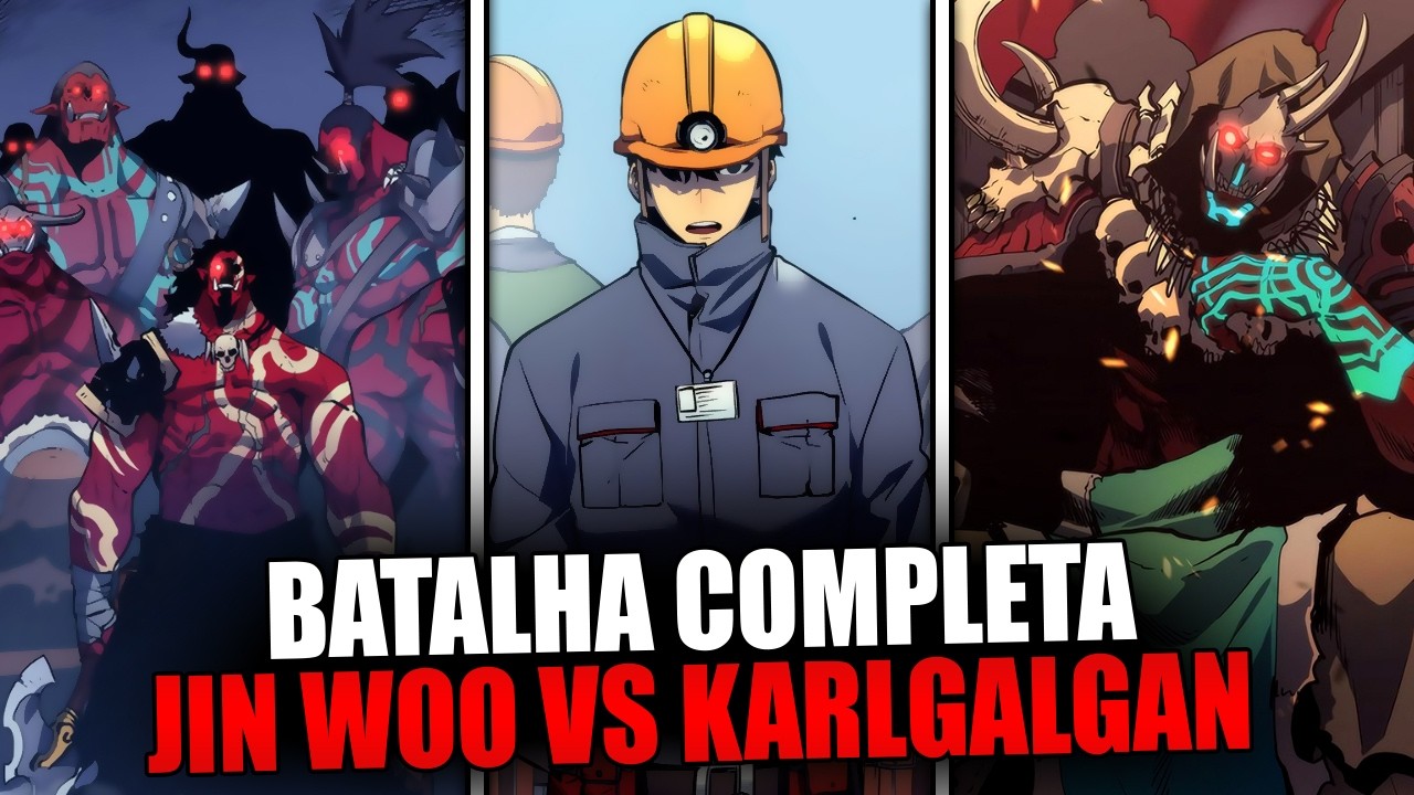 SOLO LEVELING O FILME: SUNG JIN WOO VS KARGALGAN E OS ORCS SUPERIORES! BATALHA COMPLETA em Português