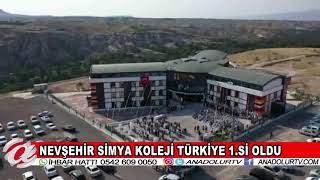 (NEVŞEHİR) SİMYA KOLEJİ TÜRKİYE 1.Sİ OLDU