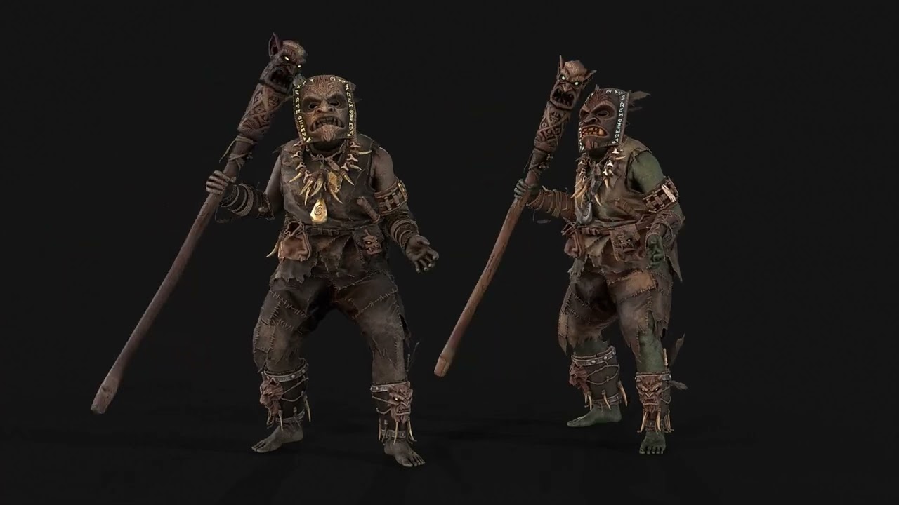 Orc Shaman Three 3D Model
