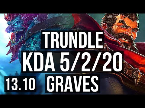 TRUNDLE vs GRAVES (JNG) | Rank 4 Trundle, 5/2/20 | KR Challenger | 13.10