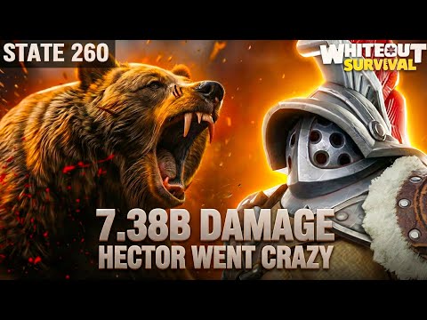 7.38B Damage in ONE Rally 😳 | Hector Is Insane | Whiteout Survival