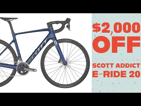 Scott Addict ERide 20 Review | $2,000 OFF! Sram Force AXS & HMX Carbon | Electric Road Bike Deal