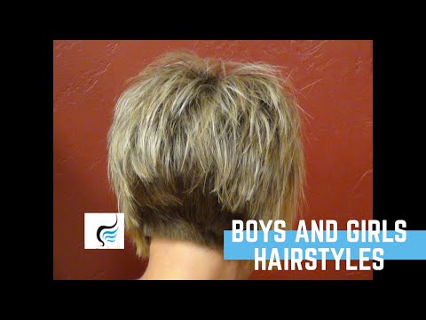 Edgy stacked bob haircut tutorial from Boys And Girls Hairstyles