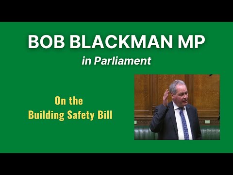 Bob Blackman on the Building Safety Bill | 19 Jan