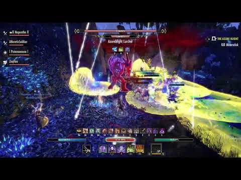 Vet Lair of Maarselok ESO Dungeon Guide - Boss 2: Azureblight Lurcher