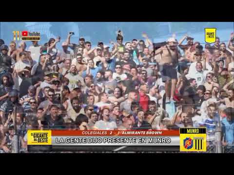 "ðŸ–¤ðŸ’›ðŸ–¤ | La gente se hizo presente en Munro | ðŸŽ¶" Barra: La Banda Monstruo &bull; Club: Almirante Brown