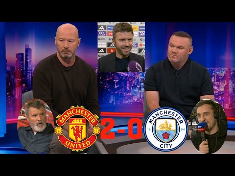 MOTD Man United vs Man City 2-0 Gary Neville, Roy Keane & Rooney Debate Michael Carrick's Win