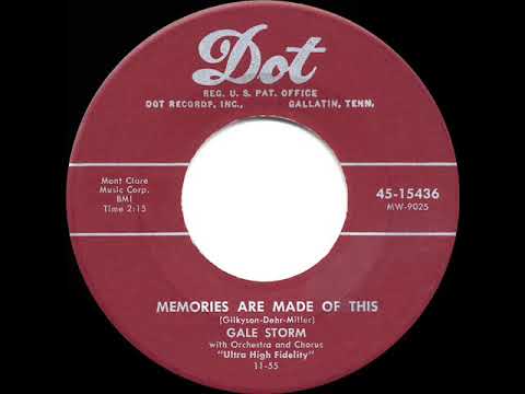 1956 HITS ARCHIVE: Memories Are Made Of This - Gale Storm