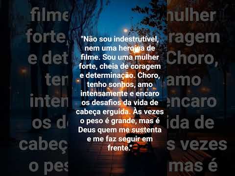 Às vezes o peso é grande, mas é Deus quem me sustenta e me faz seguir em frente. #sustenta #paz #fé