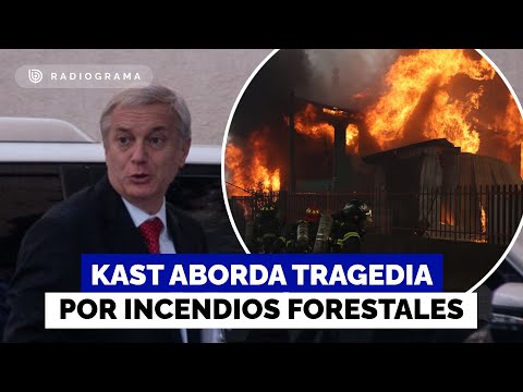 Kast aborda tragedia por incendios en Bío Bío y Ñuble en antesala a encuentro con Boric