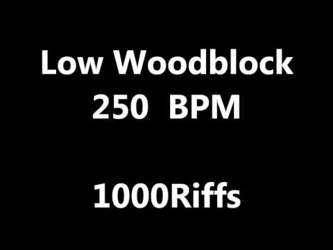 Low Woodblock Metronome : 250 BPM - Beats Per Minute