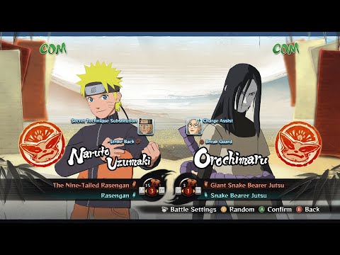Naruto & Mecha Naruto vs Orochimaru & Kabuto | Naruto Shippuden Ultimate Ninja Storm 4