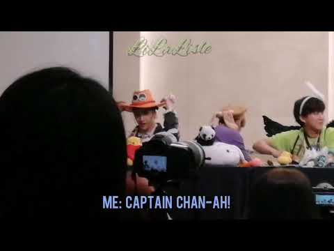 Chan Moments at Stray Kids (스트레이 키즈) at Sangam Fansign 190418 (상암 팬싸)