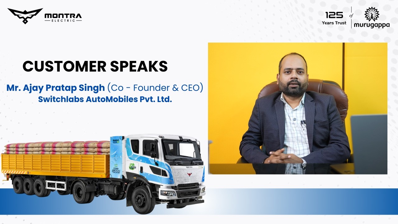 Switchlabs Automobiles CEO Ajay Pratap Singh on Rhino 5538EV | Electric Truck for Cement Transport