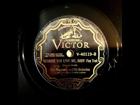 DOC DAUGHERTY AND HIS ORCHESTRA – BECAUSE YOU LOVE ME, BABY – Victor V- 40119