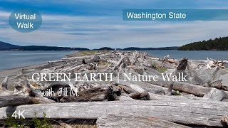 Walking at Ala Spit County Park, Whidbey Island, Oak Harbor, WA  -August