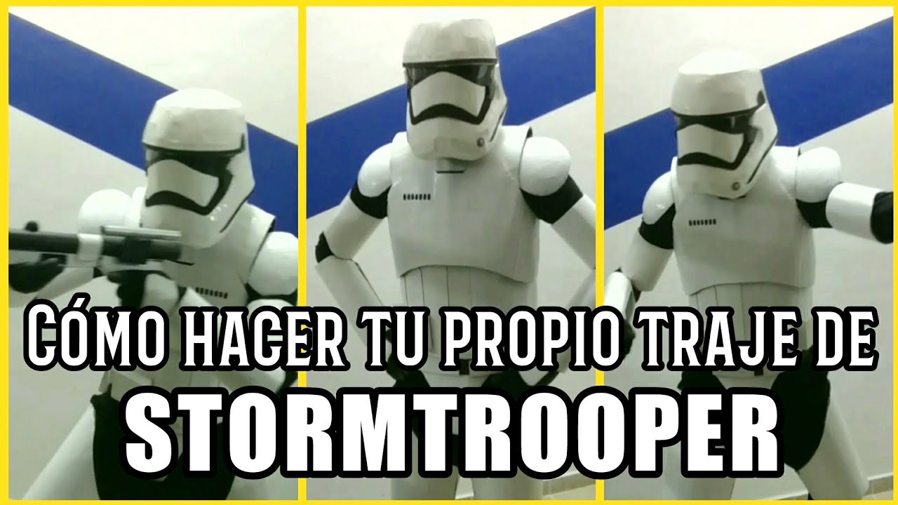 CÓMO HACER tu propio TRAJE CASERO de STORMTROOPER con CARTÓN - STAR WARS - DIY Stormtrooper