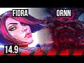 FIORA vs ORNN (TOP) | 6 solo kills, 1500+ games | BR Challenger | 14.9