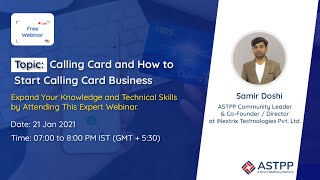 Webinar: Calling Card and How to Start Calling Card Business