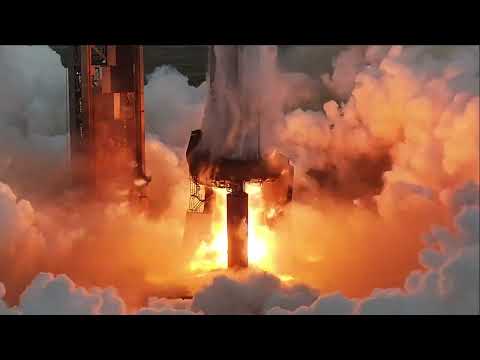 Final SpaceX Super Heavy Booster Static Fire on Pad A