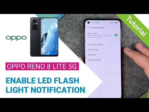 OPPO Reno8 Lite 5G - How to enable LED Flash Notification • 📱 • 📩 • ⚡️ • Tutorial