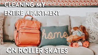 Cleaning My Luxury Apartment On Roller Skates | Myelinmoxi