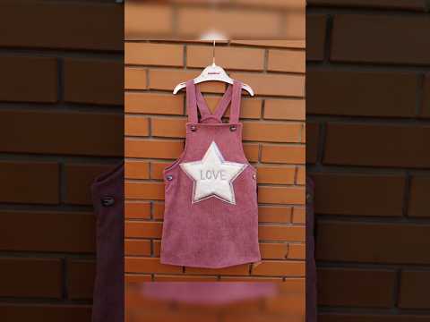 Сарафан для девочки вельветовый Star 128 пудра - фото 1 - id-p2790178649