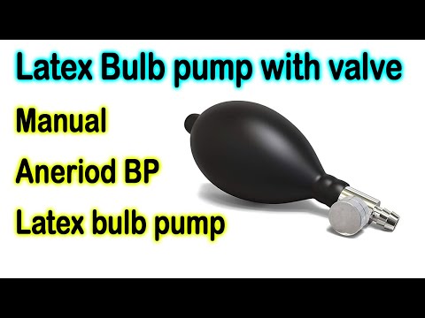 Latex Bulb pump with valve | manual BP latex bulb pump