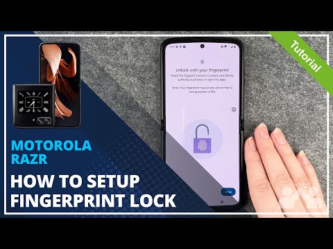 Motorola Razr - How to set up Fingerprint • 📱 • 👆🏼 • 🔐 • Tutorial