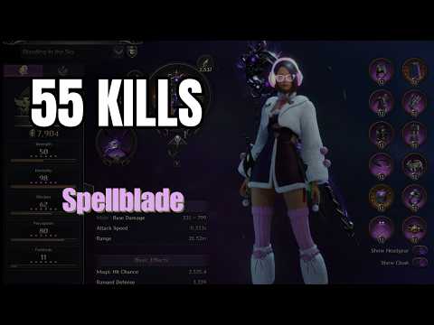 55 Kills in One BG – Spellblade (Staff/Dagger) PvP | Throne and Liberty