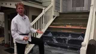 Waterproofing wood porch stairs permanently.