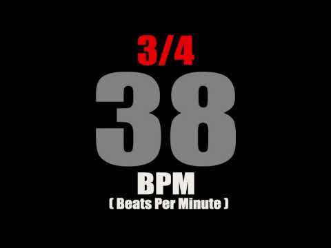Metronome 38  BPM  For Time Signature 3/4