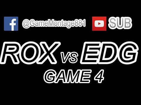 ROX vs EDG Game4 Highlights | S6 Worlds Championship Quarter-Finals