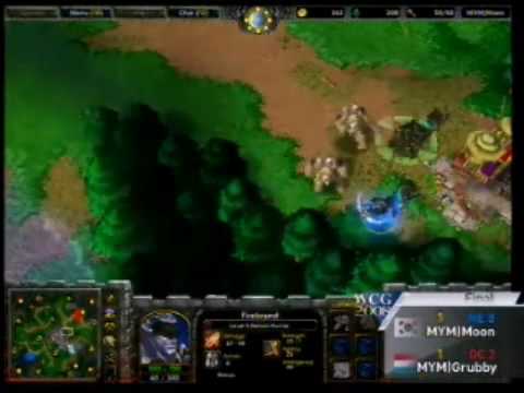 WCG 2008 GF WarCraft III  Round 3 EDzengzhuo vs MYM]moon